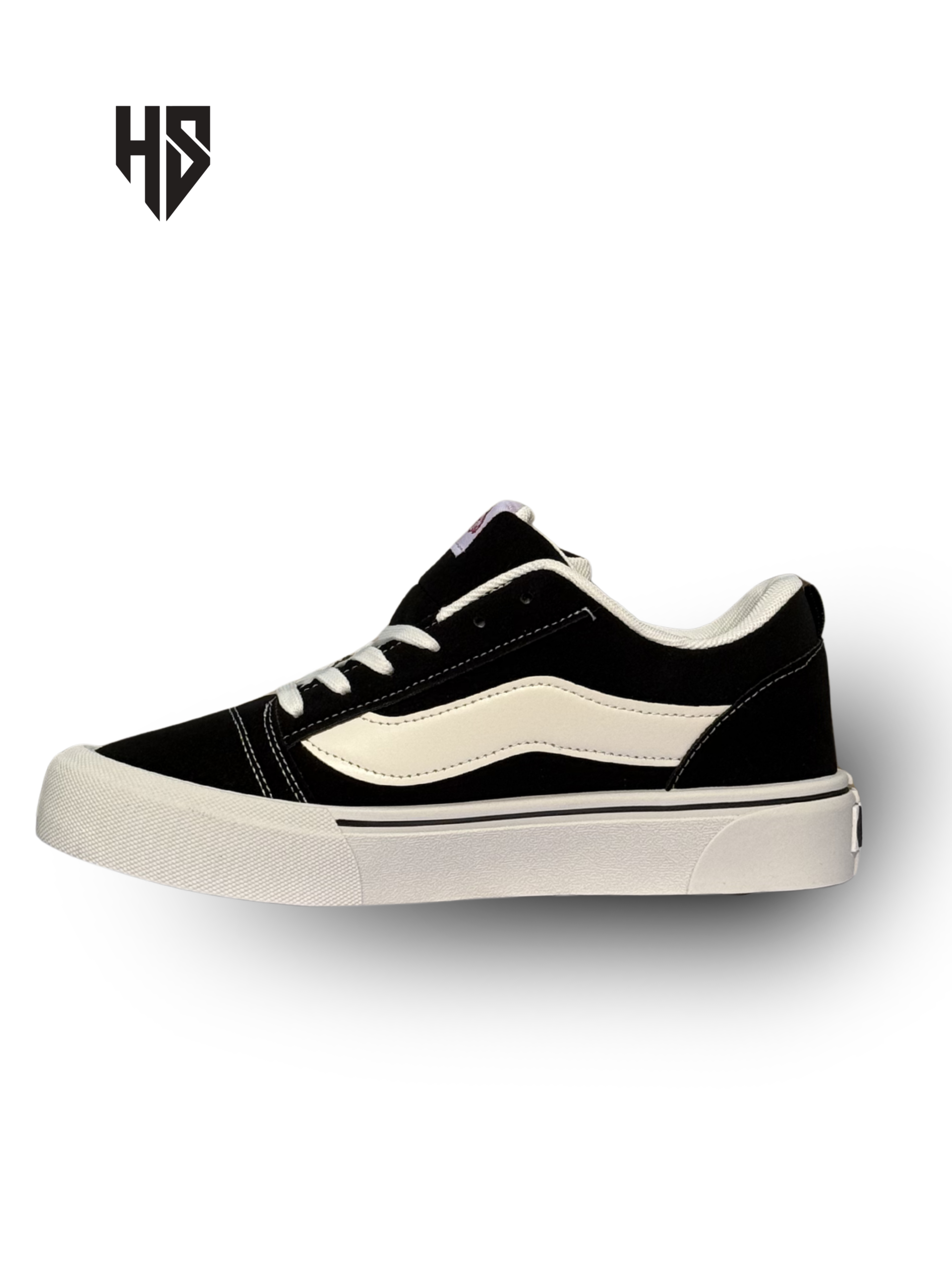 Streetwave β Premium Black & White Unisex Sneakers - Image 3