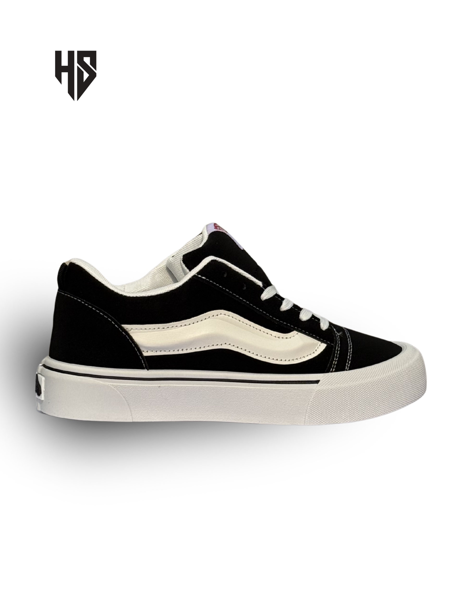 Streetwave β Premium Black & White Unisex Sneakers - Image 4